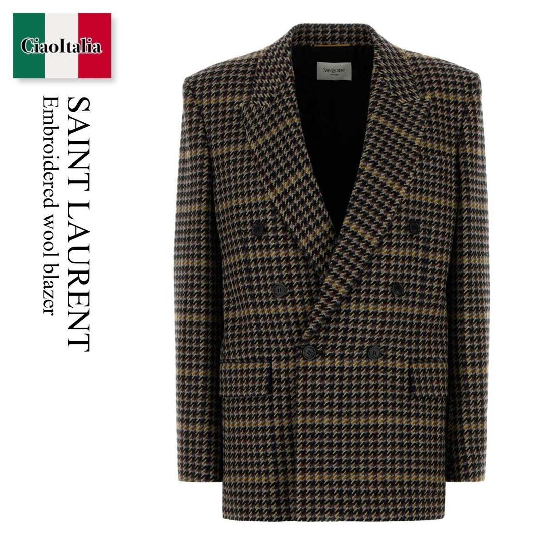 saint laurent テディジャケット Saint Laurent Teddy ジャケット | ブラック | FARFETCH JP