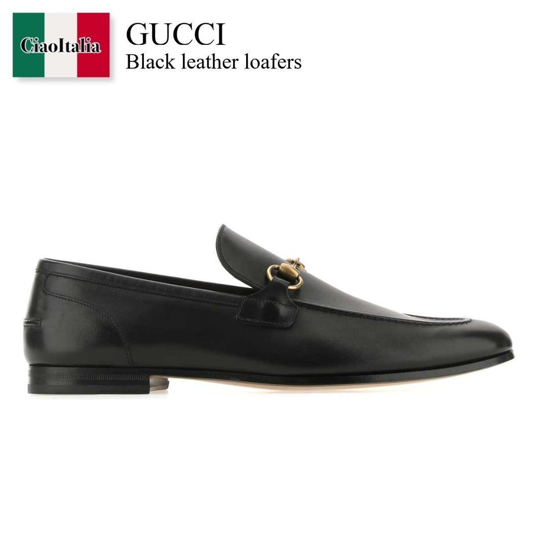 【寸法押さえる・店卸し資産境界線・早め者戦勝！】 グッチ / Gucci Black Leather Loafers / 406994 BLM00 / 406994 BLM00 1000 / 406994BLM00 / 406994BLM00 1000 / 406994BLM001000 / 御召しものシューズ・革靴・商行為シューズ
