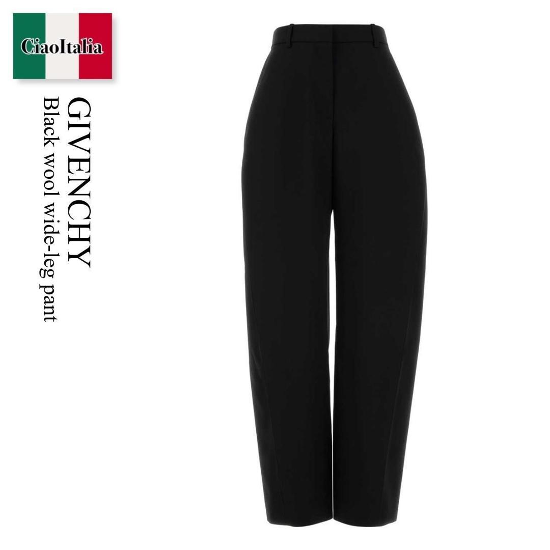【数量限定・在庫限り・早い者勝ち!】 ジバンシィ / Givenchy Black Wool Wide-Leg Pant / BW517G15CT / BW517G15CT 001 / BW517G15CT001 / パンツ|Ciao Italia