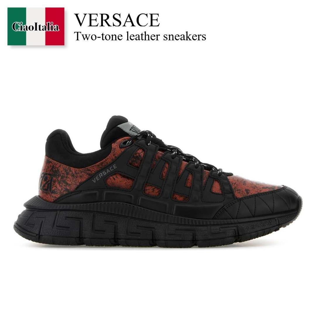 【数量限定・在庫限り・早い者勝ち！】 ヴェルサーチェ / Versace Two-Tone Leather Sneakers / DSU80 941A15778 / DSU80 941A15778 2BW70 / DSU80941A15778 / DSU80941A15778 2BW70 / DSU80941A157782BW70 / スニーカー｜Ciao Italia