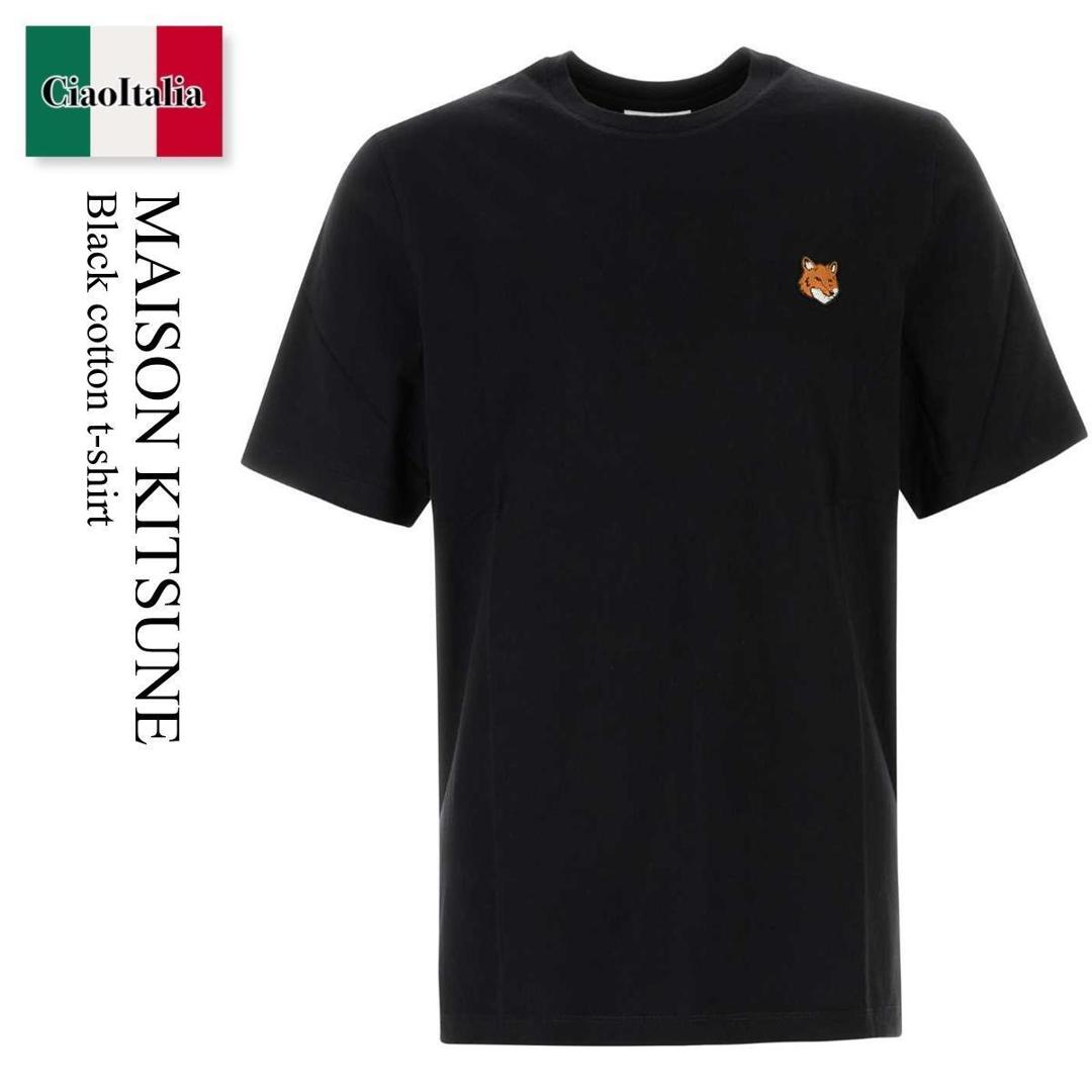 【数量限定・在庫限り・早い者勝ち！】 メゾン キツネ / Maison Kitsune Black Cotton T-Shirt / PM00107KJ7026 / PM00107KJ7026 P199 / PM00107KJ7026P199 / Tシャツ・カットソー
