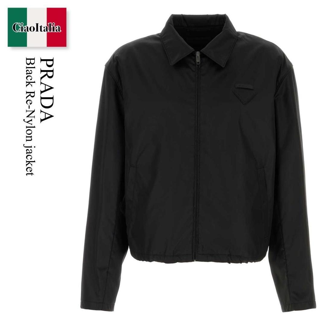 【分量制限事項・店卸し資産区分け・早め者白星！】 プラダ / Prada Black Re-Nylon Jacket / SGC905 F0002 / SGC905 SOOO1WQ8 F0002 / SGC905SOOO1WQ8 / SGC905SOOO1WQ8 F0002 / SGC905SOOO1WQ8F0002 / 上衣