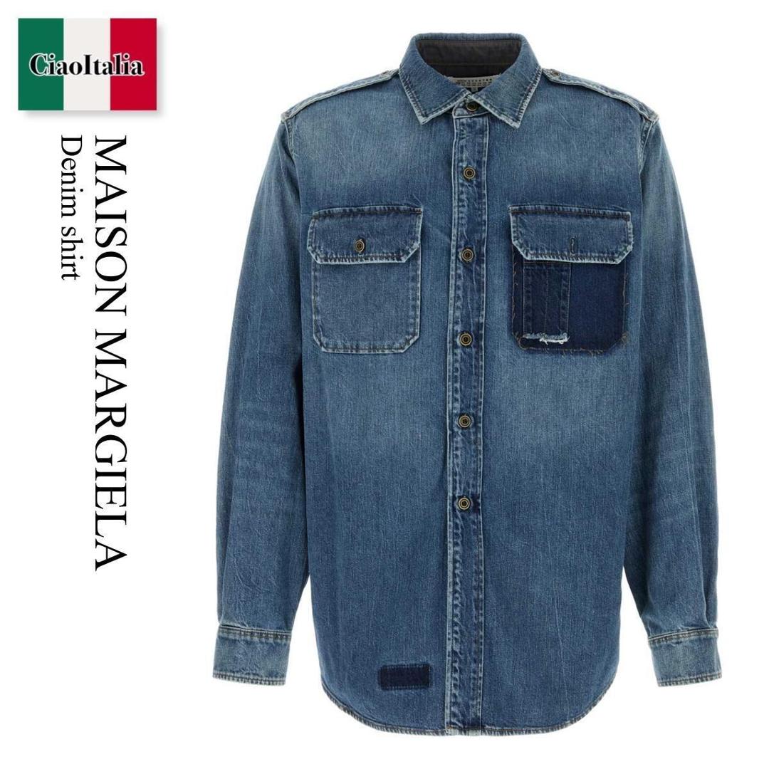 【寸法押さえる・店卸し資産境界線・早め者制覇！】 住み家 マルジェラ / Maison Margiela Denim Shirt / S50DT0064 M30034 / S50DT0064 M30034 961 / S50DT0064M30034 / S50DT0064M30034 961 / S50DT0064M30034961 / プルオーバー