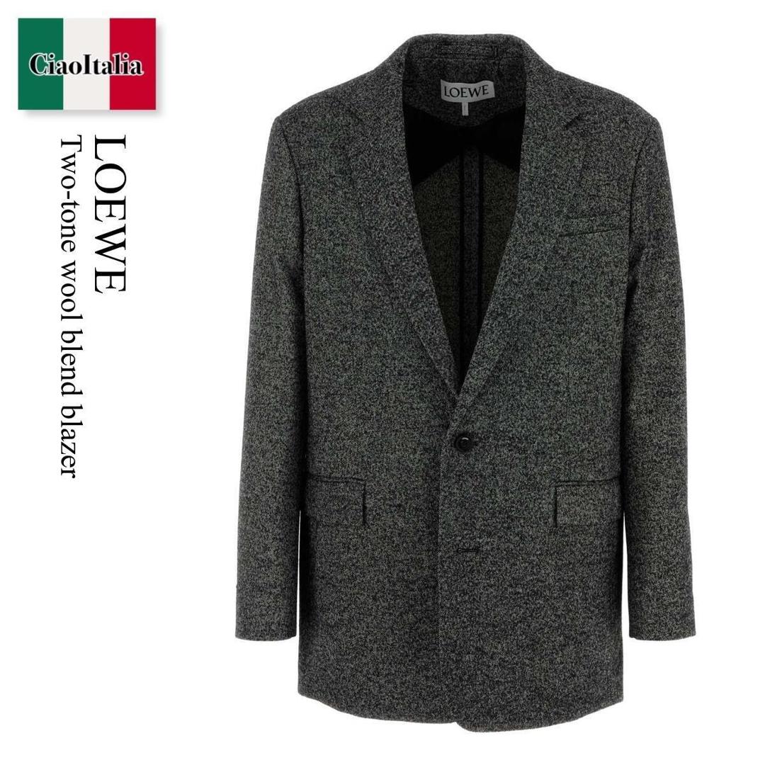 【数量限定・在庫限り・早い者勝ち！】 ロエベ / Loewe Two-Tone Wool Blend Blazer / H526Y03WC1 / H526Y03WC1 BLACKWHITE / H526Y03WC1BLACKWHITE / ジャケットその他