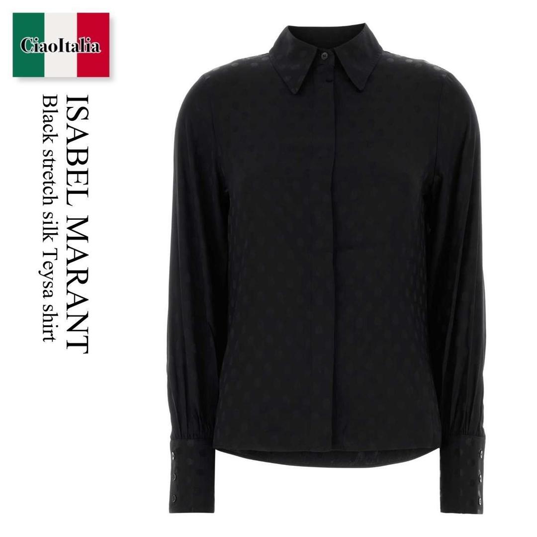 【数量限定・在庫限り・早い者勝ち!】 イザベルマラン / Isabel Marant Black Stretch Silk Teysa Shirt / CH0133 FCC4J04I / CH0133 FCC4J04I 01BK / CH0133FCC4J04I / CH0133FCC4J04I 01BK / CH0133FCC4J04I01BK / ブラウス・シャツ|Ciao Italia
