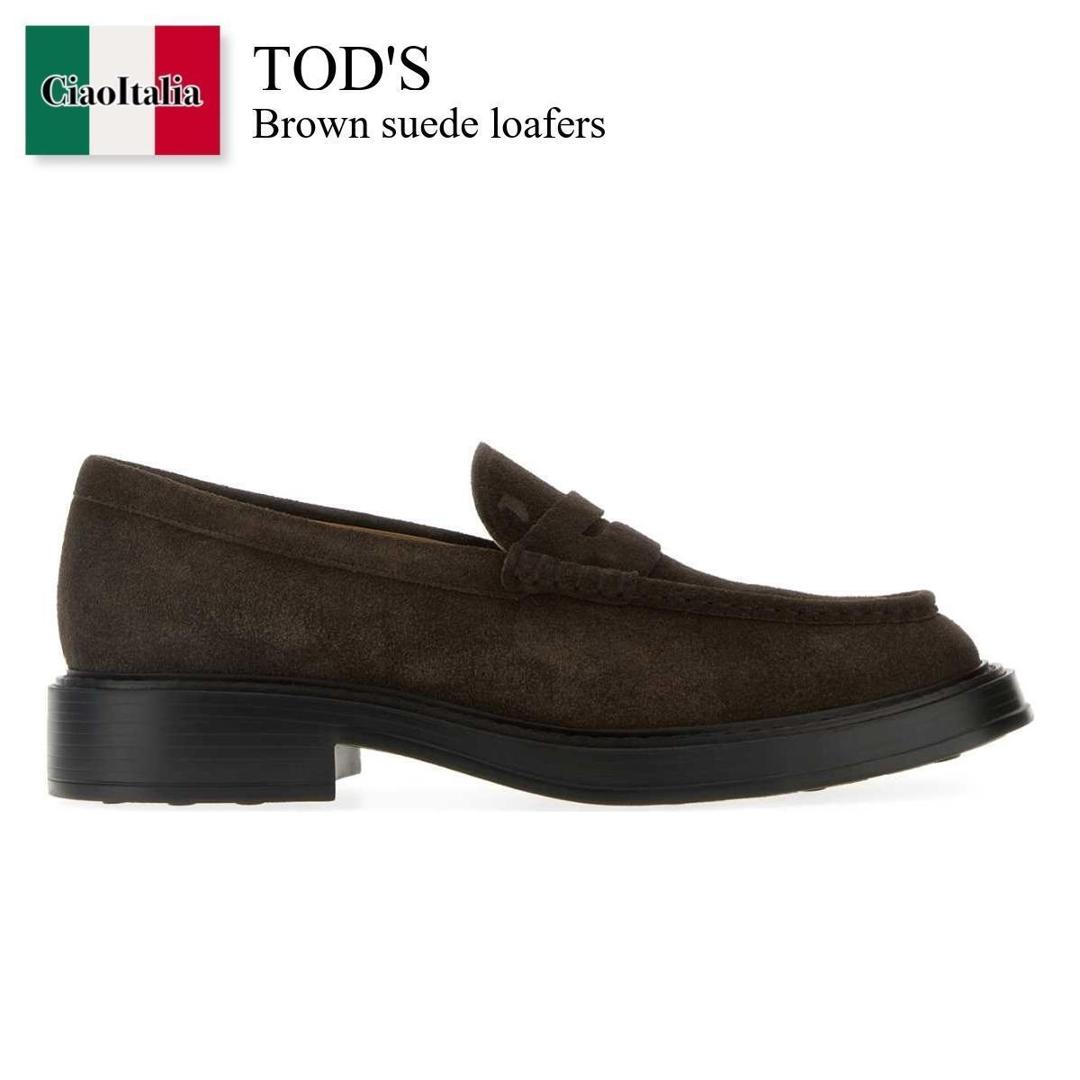 【数量限定・在庫限り・早い者勝ち！】 トッズ / Tod'S Brown Suede Loafers / XXM61K0AI40RE0 / XXM61K0AI40RE0 9999 / XXM61K0AI40RE09999 / ドレスシューズ・革靴・ビジネスシューズ