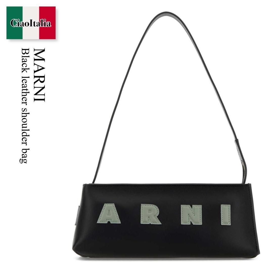 楽天市場】MARNI（マルニ）【BLACK LEATHER SHOULDER BAG WITH MARNI
