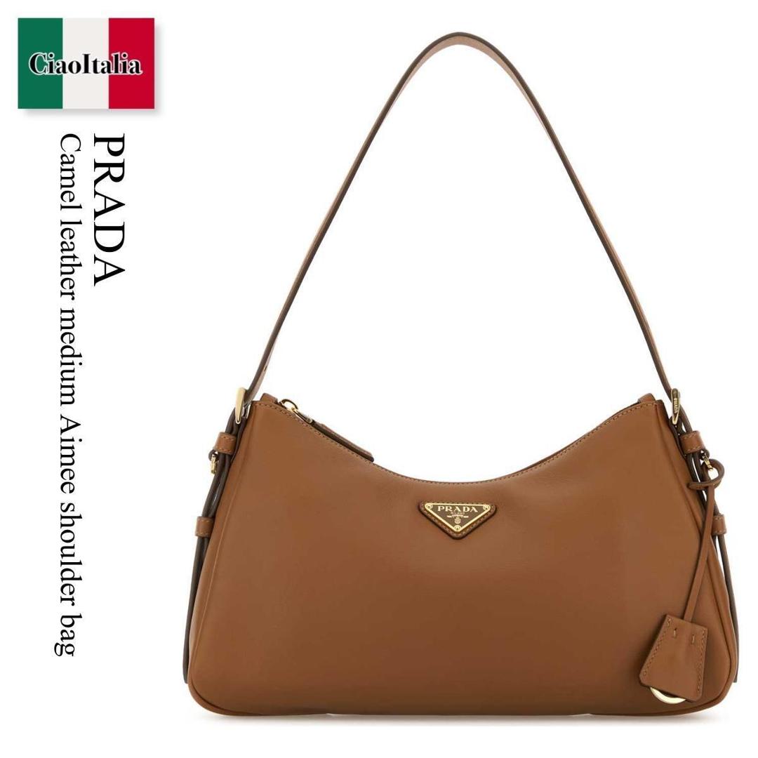 【数量限定・在庫限り・早い者勝ち！】 プラダ / かばん / カバン / Prada Camel Leather Medium Aimee Shoulder Bag / 1BC229 F03BH / 1BC229 VLVM2CYS F03BH / 1BC229VLVM2CYS / 1BC229VLVM2CYS F03BH / 1BC229VLVM2CYSF03BH / ショルダーバッグ・ポシェット｜Ciao Italia