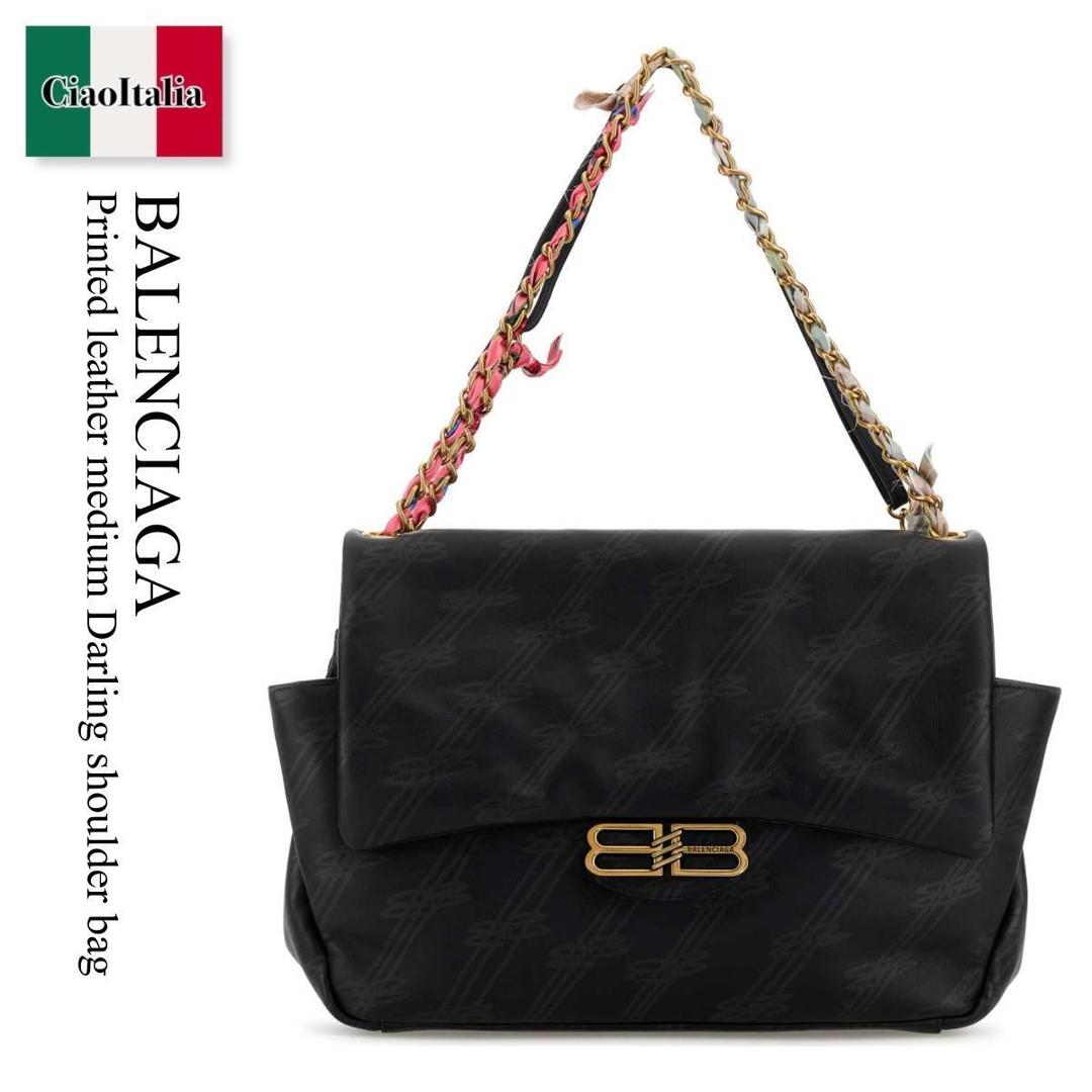 【数量限定・在庫限り・早い者勝ち！】 バレンシアガ / かばん / カバン / Balenciaga Printed Leather Medium Darling Shoulder Bag / 852501 2AB8W / 852501 2AB8W 1000 / 8525012AB8W / 8525012AB8W 1000 / 8525012AB8W1000 / ショルダーバッグ・ポシェット