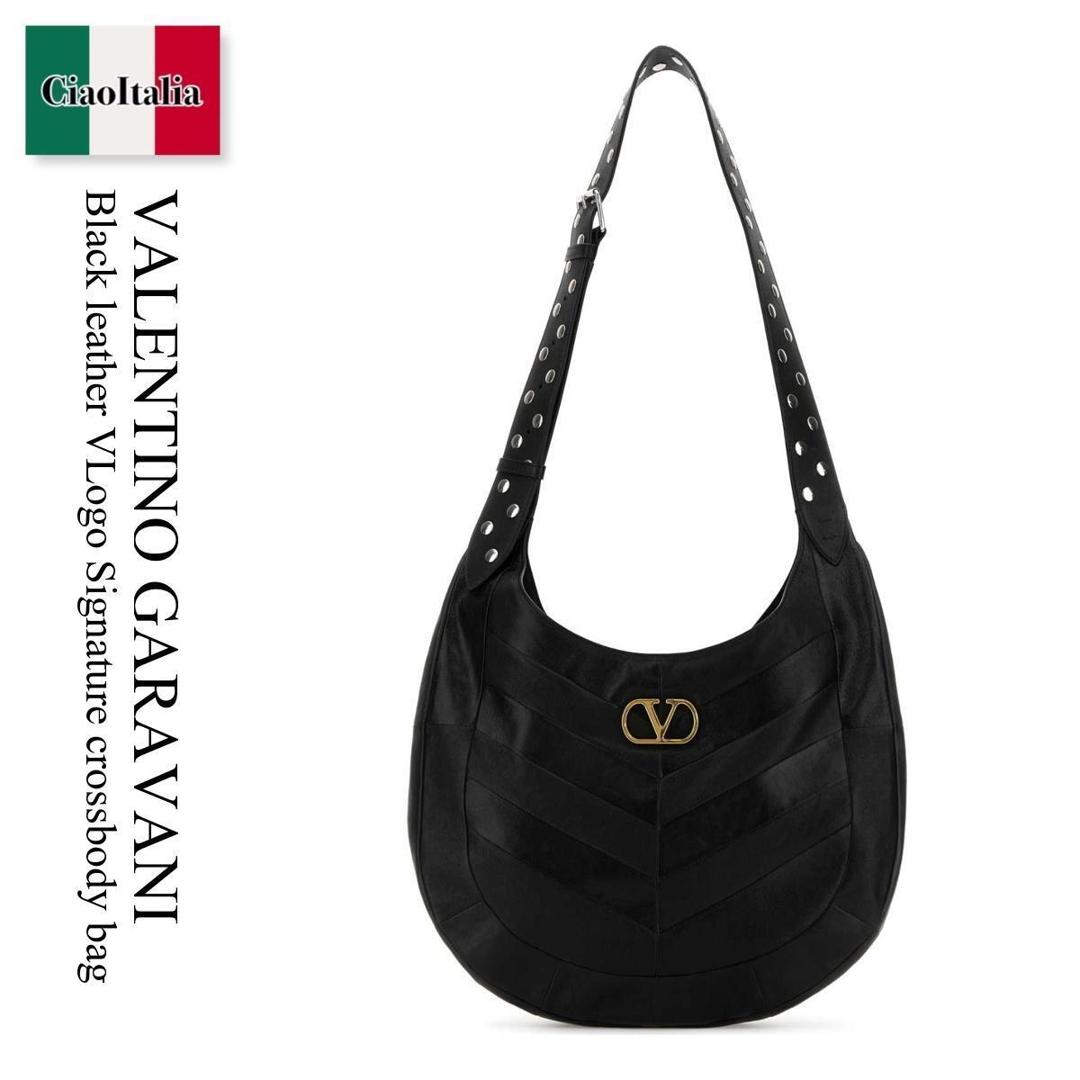 【分量制限事項・店卸し資産区分線・早め者勝利！】 バレンチノ / かばん / 鞄 / Valentino Garavani Leather Vlogo Signature Crossbody Bag / 7Y0B0S29GHA / 7Y0B0S29GHA 0NO / 7Y0B0S29GHA0NO / ショルダーバッグ バッグ・小物・ブランド雑貨-メンズバッグ