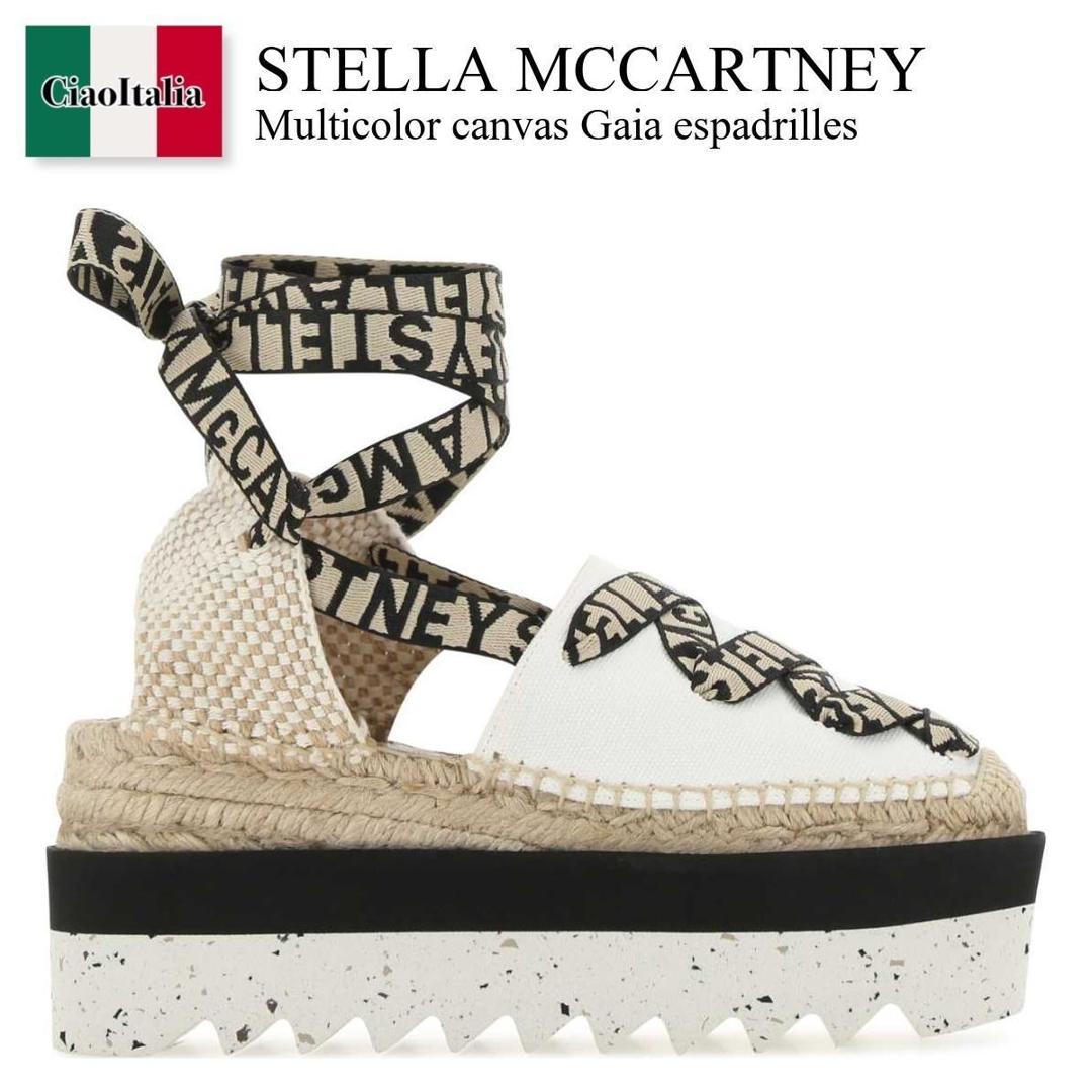 【寸法押さえる・店卸し資産境界線・早め者制覇！】 ステラ・マッカートニー / Stella Mccartney Multicolor Canvas Gaia Espadrilles / 800159 N0222 / 800159 N0222 9007 / 800159N0222 / 800159N0222 9007 / 800159N02229007 / 滑っこいシューズ