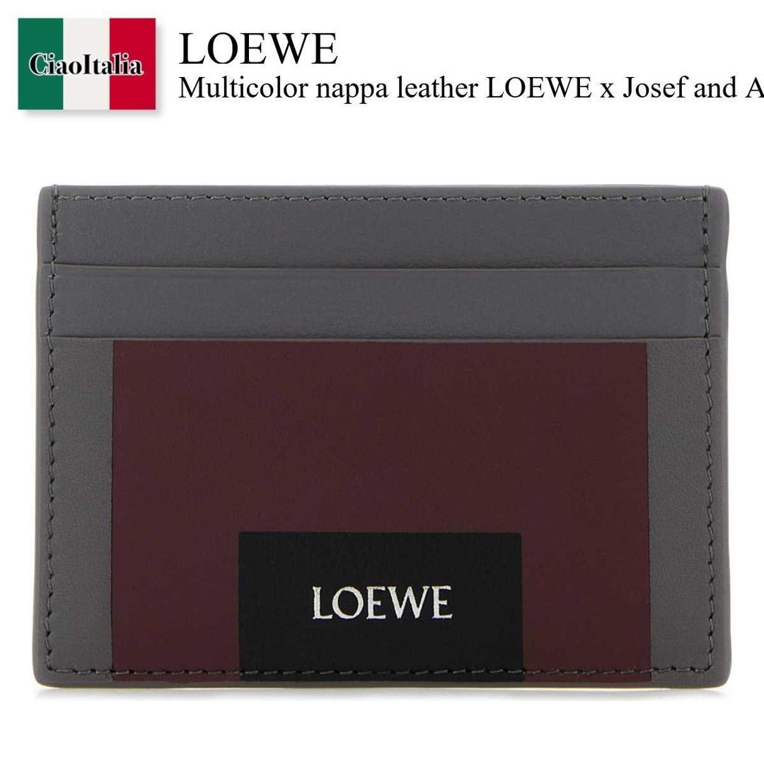 【数量限定・在庫限り・早い者勝ち！】 ロエベ / Loewe Nappa Leather Loewe X Josef Card Holder / C643322X52 / C643322X52 ARDESIADEEPRUBY / C643322X52ARDESIADEEPRUBY / カードケース・名刺入れ｜Ciao Italia