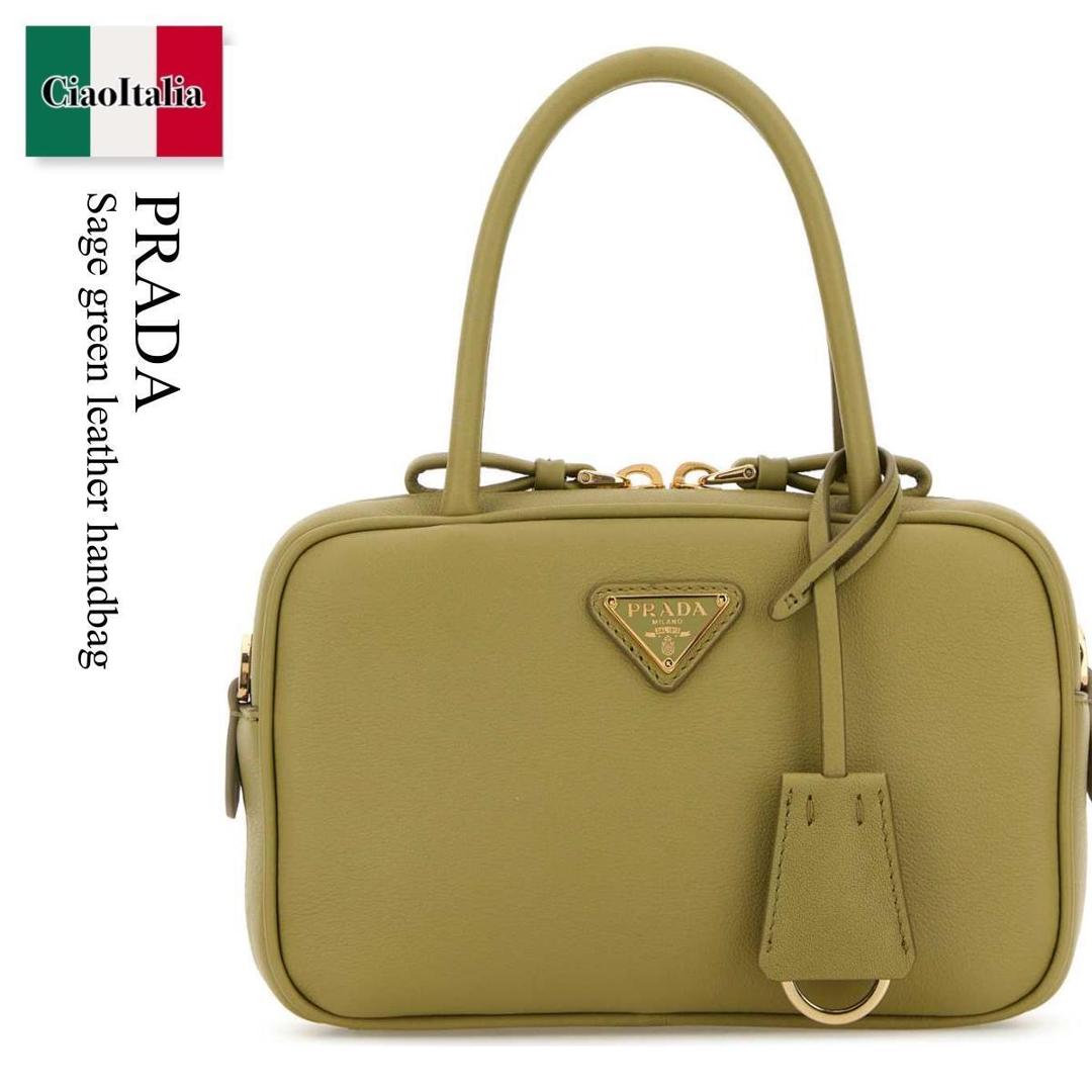 【数量限定・在庫限り・早い者勝ち！】 プラダ / かばん / カバン / Prada Sage Green Leather Handbag / 1BB152 F0362 / 1BB152 2CYS F0362 / 1BB1522CYS / 1BB1522CYS F0362 / 1BB1522CYSF0362 / ハンドバッグ