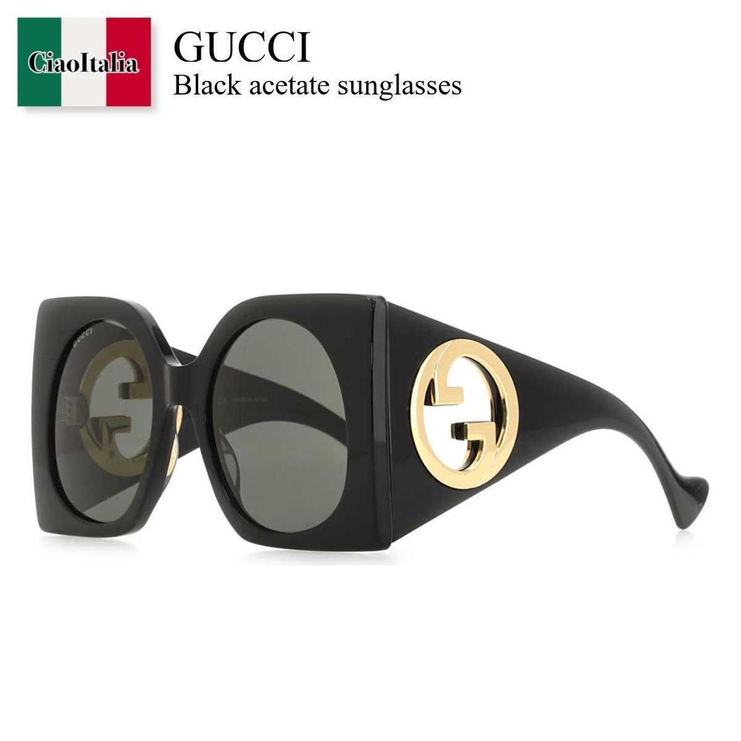 【数量限定・在庫限り・早い者勝ち!】 グッチ / Gucci Black Acetate Sunglasses / 733325 J0740 / 733325 J0740 1012 / 733325J0740 / 733325J0740 1012 / 733325J07401012 / サングラス