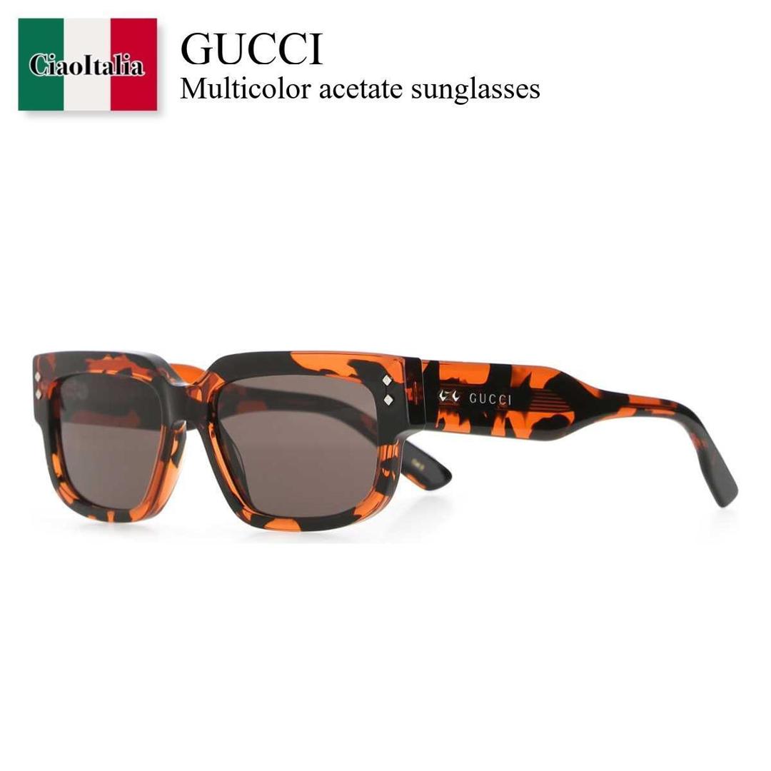 【数量限定・在庫限り・早い者勝ち！】 グッチ / Gucci Multicolor Acetate Sunglasses / 706706 J0740 / 706706 J0740 2312 / 706706J0740 / 706706J0740 2312 / 706706J07402312 / サングラス