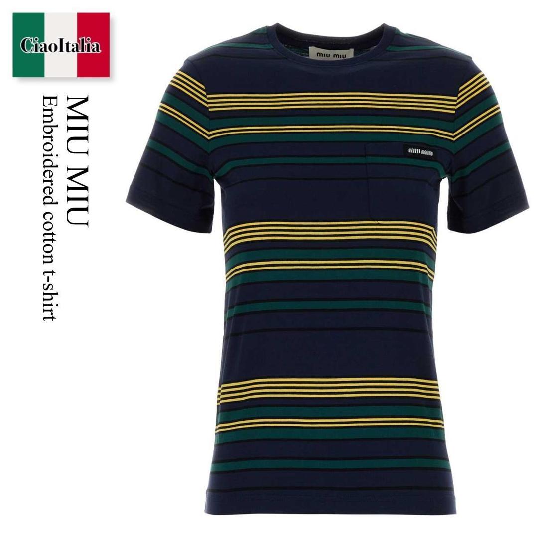 【ミュウミュウ】コットンジャージー 長袖Tシャツ ミュウミュウ】コットンジャージー 長袖Tシャツ 中古・古着通販】MIU