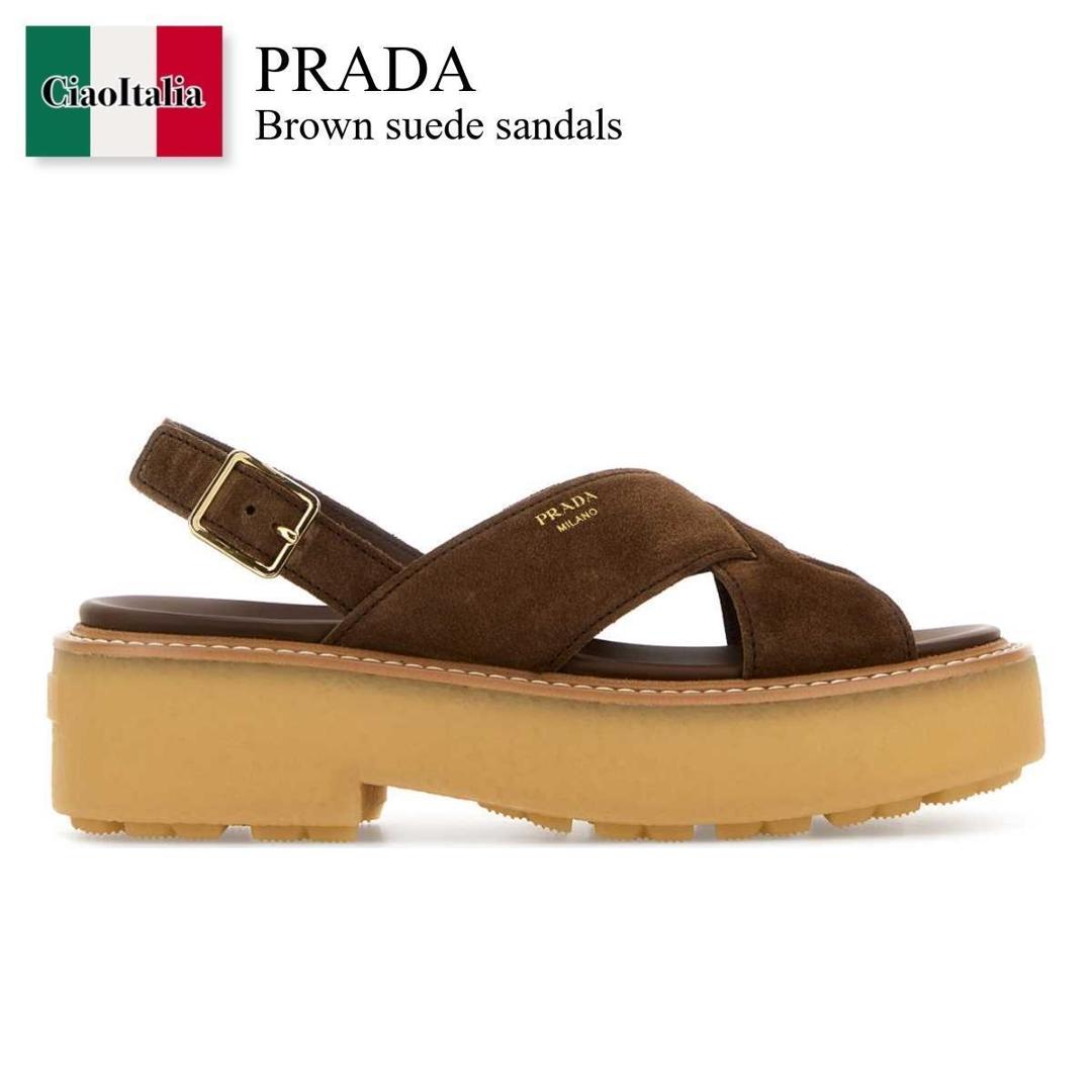 プラダ　PRADA サンダル　美品　38 1/2 フラット ミュール 24.5 プラダ PRADA サンダル 美品 38 1/2 フラット ミュール 24.5 プラダ