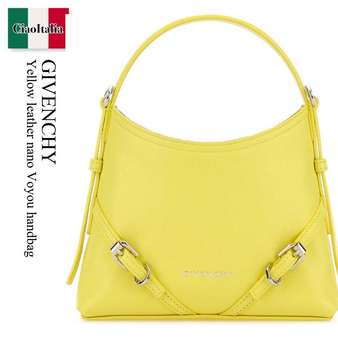 【数量限定・在庫限り・早い者勝ち！】 ジバンシィ / かばん / カバン / Givenchy Yellow Leather Nano Voyou Handbag / BB60PTB2AD / BB60PTB2AD 725 / BB60PTB2AD725 / ハンドバッグ