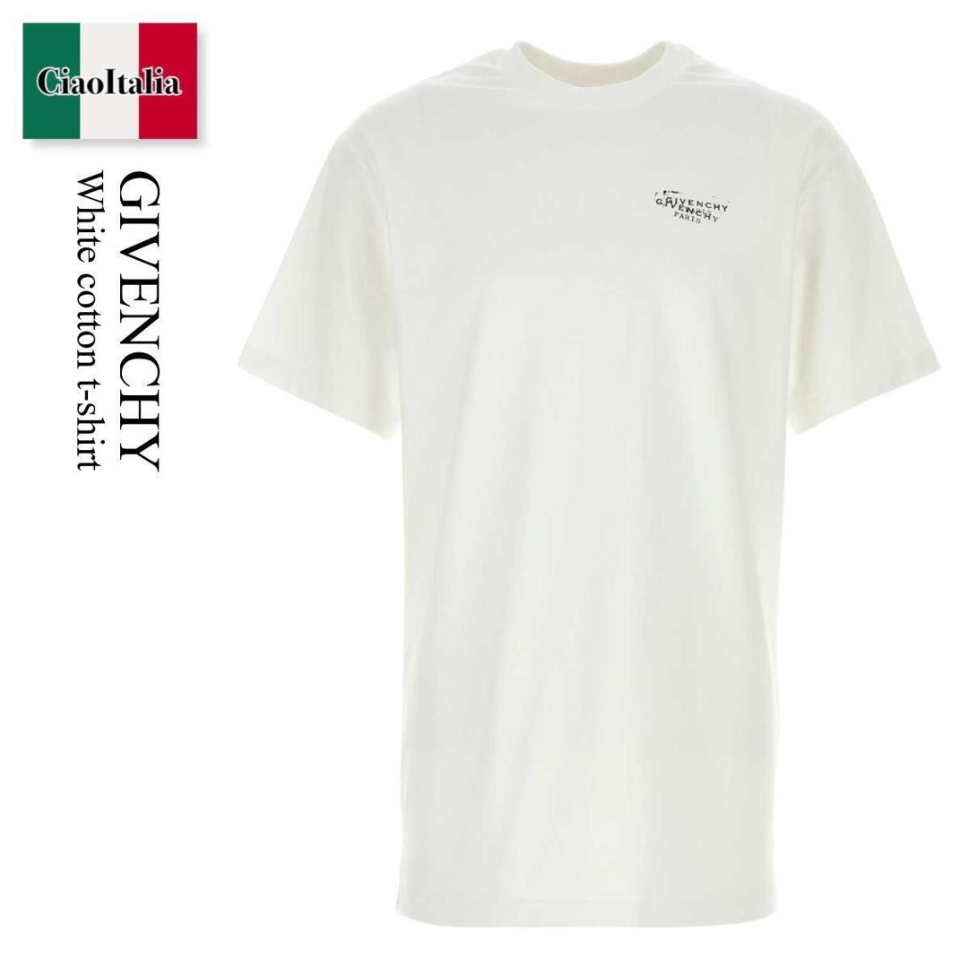 【数量限定・在庫限り・早い者勝ち！】 ジバンシィ / Givenchy White Cotton T-Shirt / BM71NK3YSA / BM71NK3YSA 100 / BM71NK3YSA100 / Tシャツ・カットソー