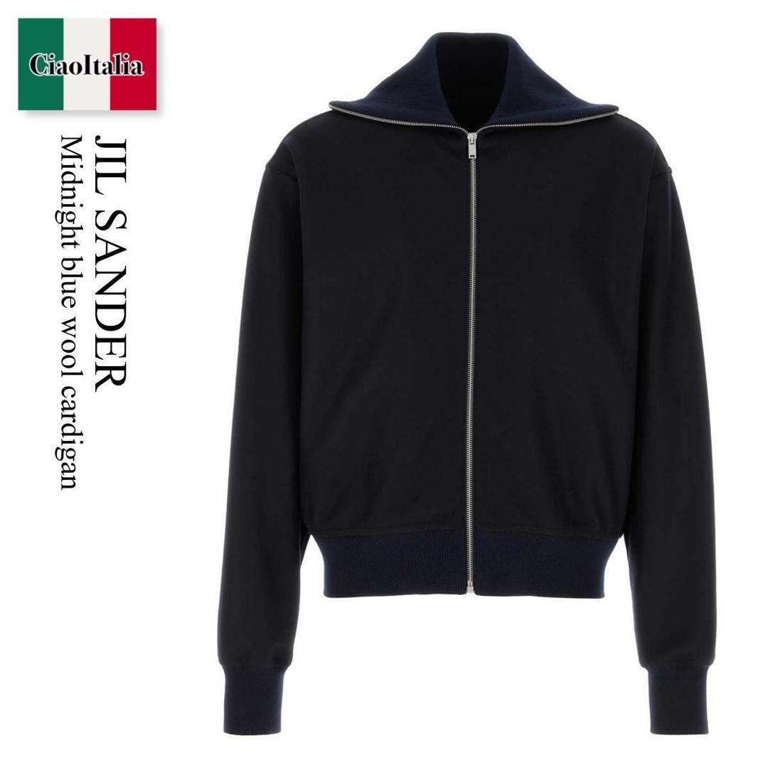 【寸法押さえる・店卸し資産境界線・早め者制覇！】 ジルサンダー / Jil Sander Midnight Blue Wool Cardigan / J61HG0003J 40045 / J61HG0003J 40045 402 / J61HG0003J40045 / J61HG0003J40045 402 / J61HG0003J40045402 / スウェット・トレーナー