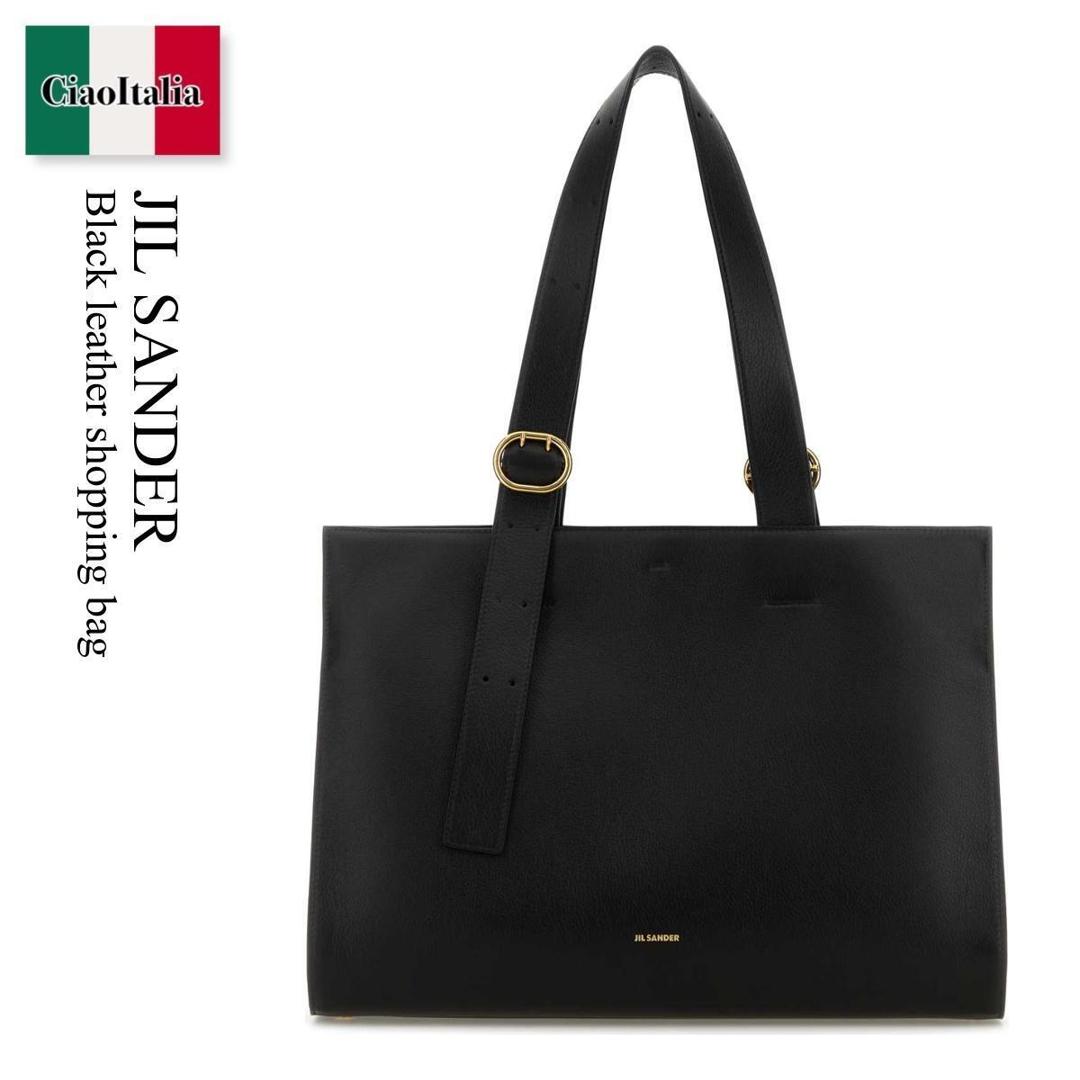 【数量限定・在庫限り・早い者勝ち！】 ジルサンダー / かばん / カバン / Jil Sander Black Leather Shopping Bag / J08WC0009P 8931 / J08WC0009P 8931 001 / J08WC0009P8931 / J08WC0009P8931 001 / J08WC0009P8931001 / トートバッグ