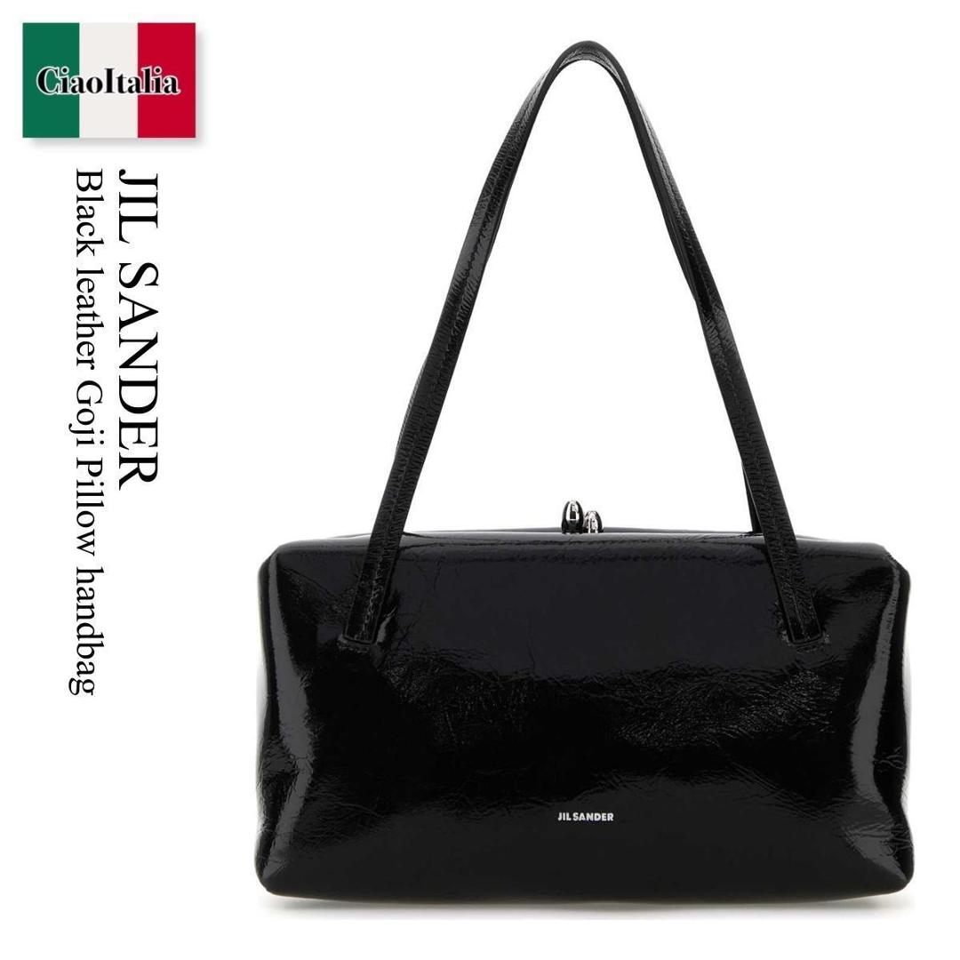 【分量制限事項・店卸し資産区分け・早め者白星！】 ジルサンダー / かばん / 鞄 / Jil Sander Black Leather Goji Pillow Handbag / J08WD0078P 8923 / J08WD0078P 8923 001 / J08WD0078P8923 / J08WD0078P8923 001 / J08WD0078P8923001 / ハンドバック