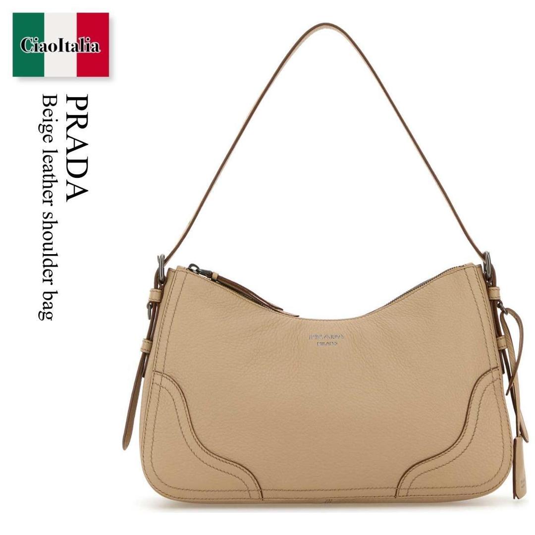 【数量限定・在庫限り・早い者勝ち！】 プラダ / かばん / カバン / Prada Beige Leather Shoulder Bag / 1BC280 F0036 / 1BC280 2HIK F0036 / 1BC2802HIK / 1BC2802HIK F0036 / 1BC2802HIKF0036 / ショルダーバッグ・ポシェット｜Ciao Italia