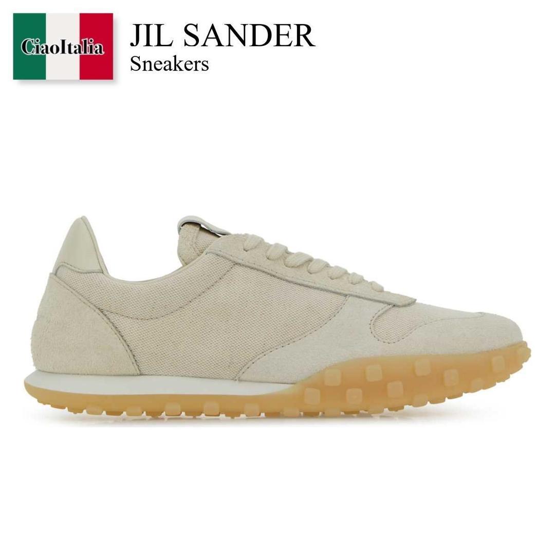 【試着のみ】ジルサンダー　レザースニーカー　25cm 試着のみ】ジルサンダーレザースニーカー25cm