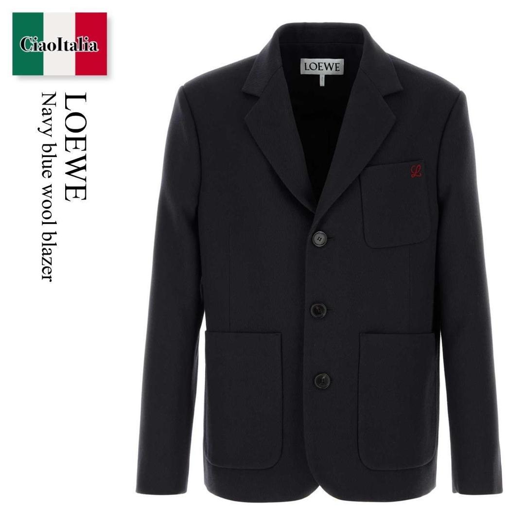 【数量限定・在庫限り・早い者勝ち!】 ロエベ / Loewe Navy Blue Wool Blazer / H526Y03WCW / H526Y03WCW DARKNAVYBLUE / H526Y03WCWDARKNAVYBLUE / ジャケットその他|Ciao Italia