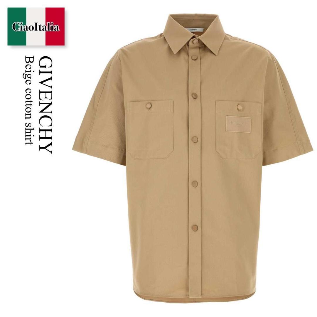 【寸法押さえる・店卸し資産境界線・早め者制覇！】 ジバンシィ / Givenchy Beige Cotton Shirt / BM618315XZ / BM618315XZ 250 / BM618315XZ250 / プルオーバー