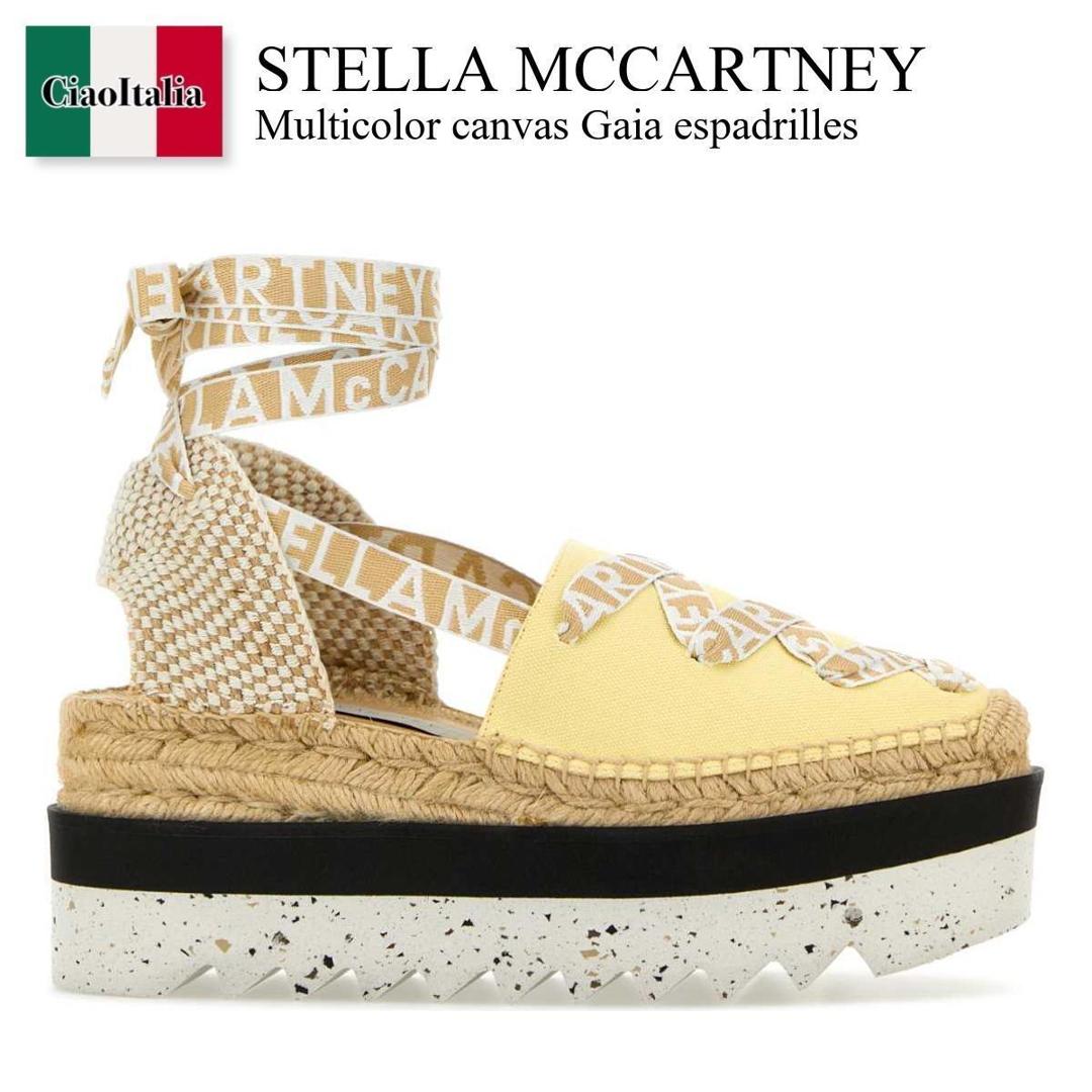【寸法押さえる・店卸し資産境界線・早め者制覇！】 ステラ・マッカートニー / Stella Mccartney Multicolor Canvas Gaia Espadrilles / 800159 N0222 / 800159 N0222 7250 / 800159N0222 / 800159N0222 7250 / 800159N02227250 / 滑っこいシューズ