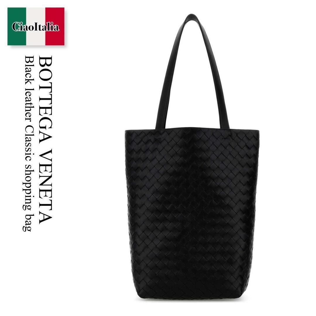 【数量限定・在庫限り・早い者勝ち！】 ボッテガ・ヴェネタ / かばん / カバン / Bottega Veneta Black Leather Classic Shopping Bag / 729227 V2HL1 / 729227 V2HL1 8803 / 729227V2HL1 / 729227V2HL1 8803 / 729227V2HL18803 / トートバッグ