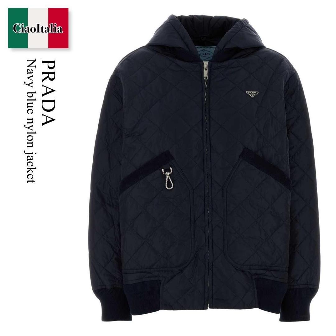 【量目押さえる・店卸し資産極限点・早め者制勝！】 プラダ / Prada Navy Blue Nylon Jacket / 292330 F0AIN / 292330 SOOO1WQ9 F0AIN / 292330SOOO1WQ9 / 292330SOOO1WQ9 F0AIN / 292330SOOO1WQ9F0AIN / 上衣