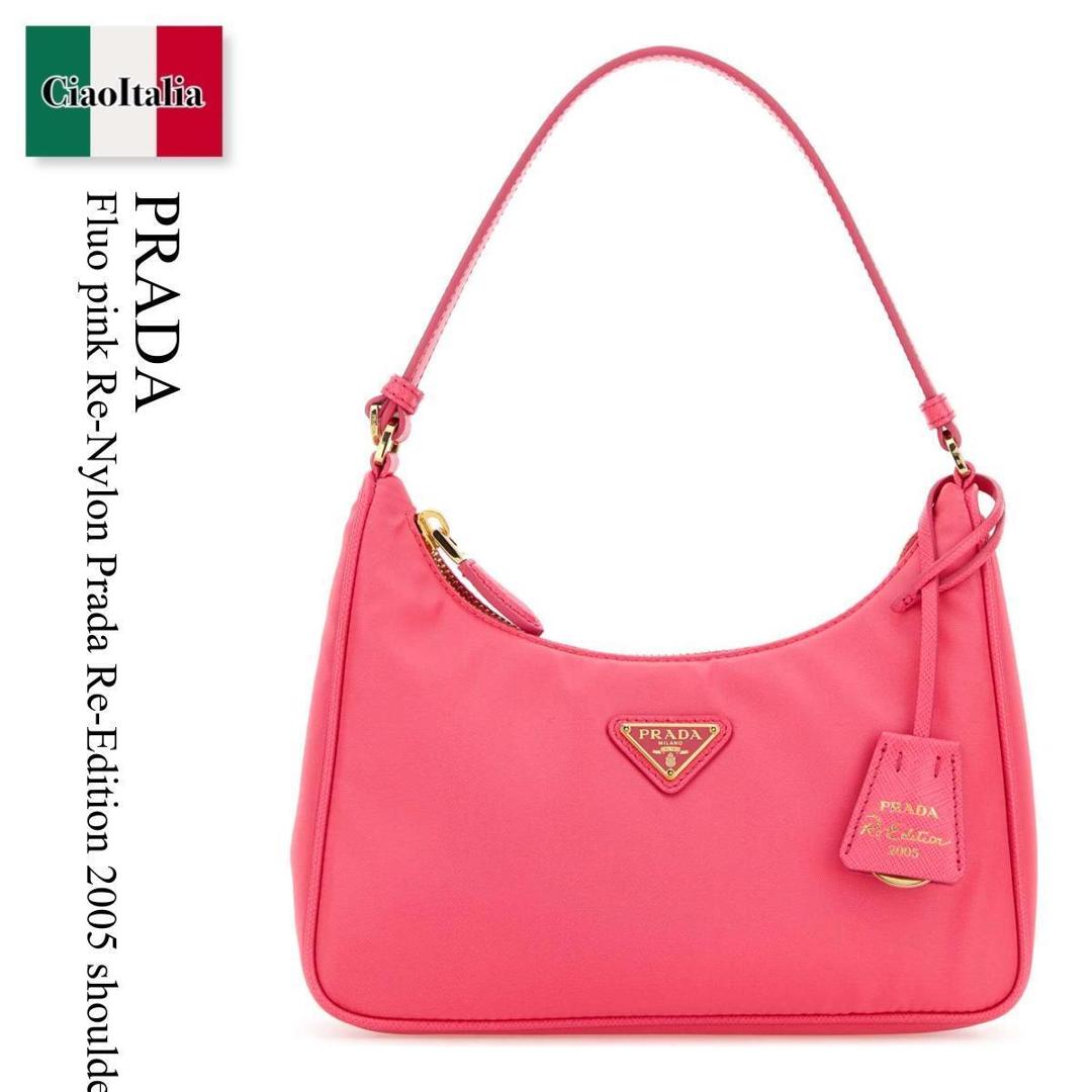 【数量限定・在庫限り・早い者勝ち!】 プラダ / かばん / カバン / Prada Fluo Pink Re-Nylon Prada Re-Edition 2005 Shoulder Bag / 1N204X F0BMW / 1N204X R064 F0BMW / 1N204XR064 / 1N204XR064 F0BMW / 1N204XR064F0BMW / ショルダーバッグ・ポシェット|Ciao Italia