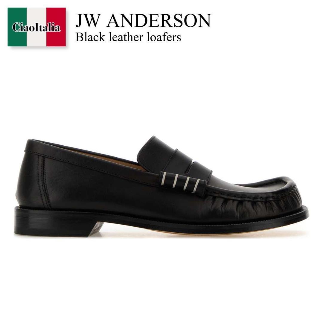 【数量限定・在庫限り・早い者勝ち！】 ジェイダブリュ アンダーソン / Jw Anderson Black Leather Loafers / MO0002LA0391 / MO0002LA0391 999 / MO0002LA0391999 / ドレスシューズ・革靴・ビジネスシューズ