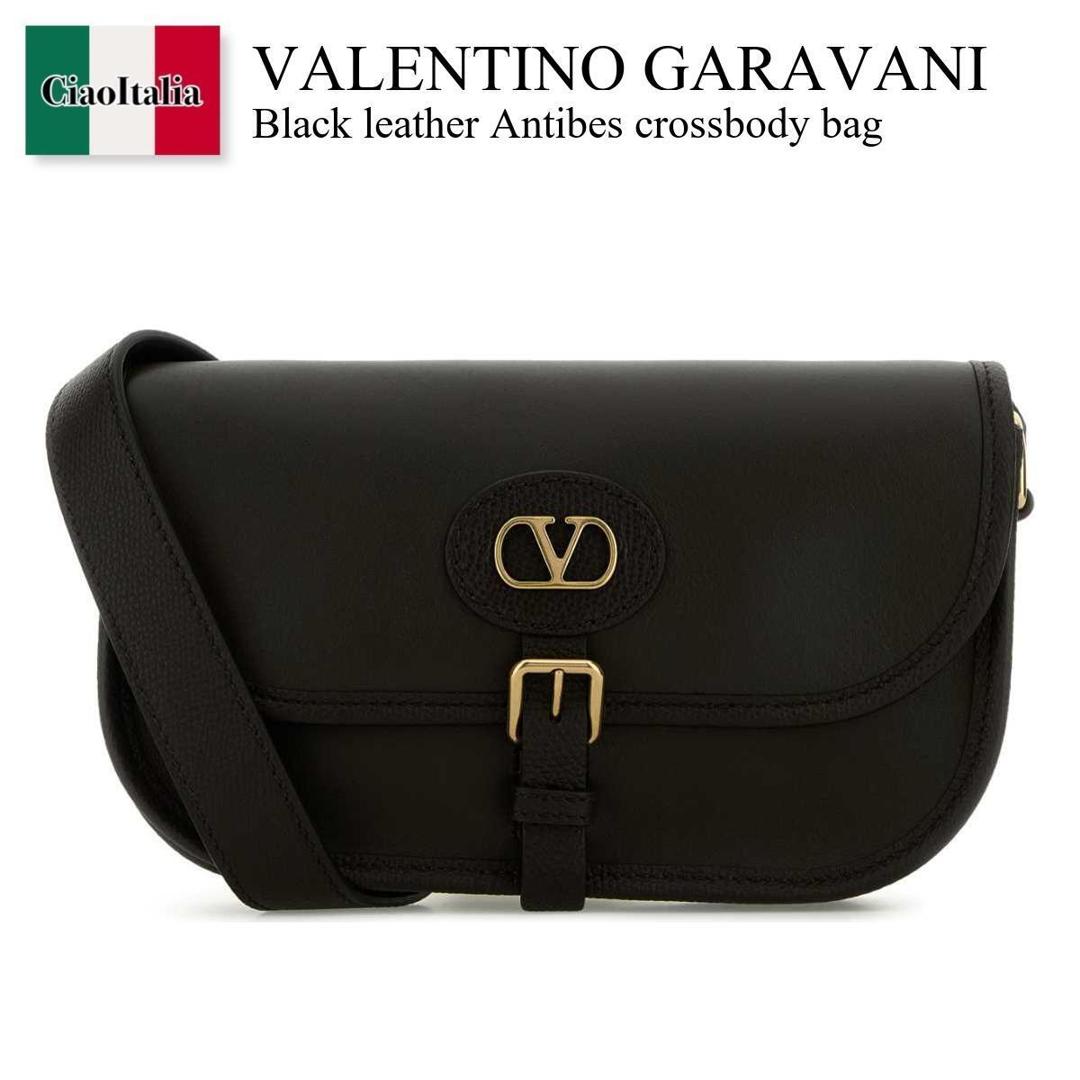 【寸法押さえる・店卸し資産境界線・早め者制覇！】 バレンチノ / かばん / 袋 / Valentino Garavani Black Leather Antibes Crossbody Bag / 8Y2B0S82RBN / 8Y2B0S82RBN 0NO / 8Y2B0S82RBN0NO / ショルダーバッグ