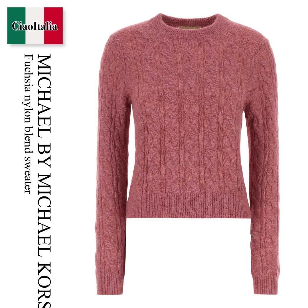 【数量限定・在庫限り・早い者勝ち！】 マイケル・コース / Michael By Michael Kors Fuchsia Nylon Blend Sweater / MR661EQF5C / MR661EQF5C ROSEWOOD / MR661EQF5CROSEWOOD / ニット・セーター