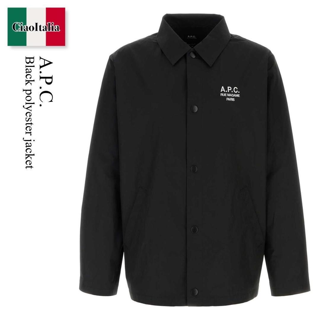 【数量限定・在庫限り・早い者勝ち！】 A.P.C. / A.P.C. Black Polyester Jacket / PSALQ H02960 / PSALQ H02960 LZZ / PSALQH02960 / PSALQH02960 LZZ / PSALQH02960LZZ / ジャケットその他