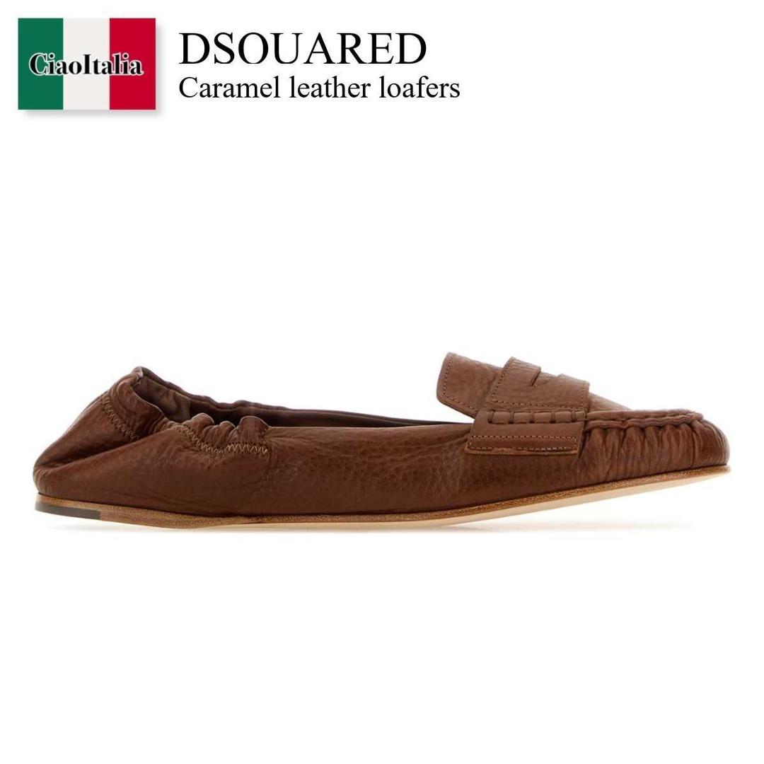 【寸法押さえる・店卸し資産境界線・早め者制覇！】 ディースクエアード / Dsquared Caramel Leather Loafers / BAW002012 900001 / BAW002012 900001 5084 / BAW002012900001 / BAW002012900001 5084 / BAW0020129000015084 / バレーシューズ