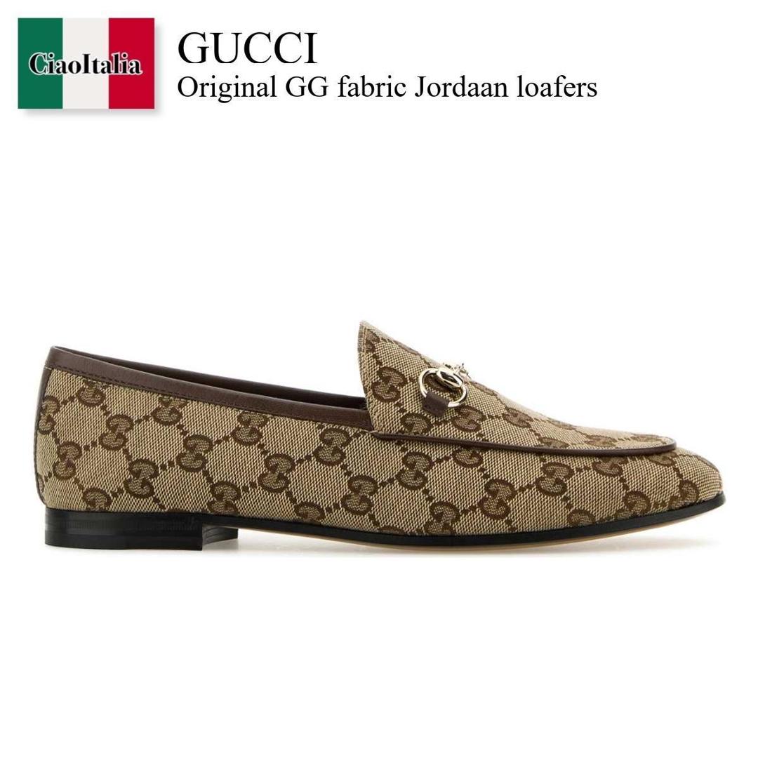 【寸法押さえる・店卸し資産境界線・早め者制覇！】 グッチ / Gucci Original Gg Fabric Jordaan Loafers / 431467 KY980 / 431467 KY980 9763 / 431467KY980 / 431467KY980 9763 / 431467KY9809763 / 置き目毛革・オックスフォード