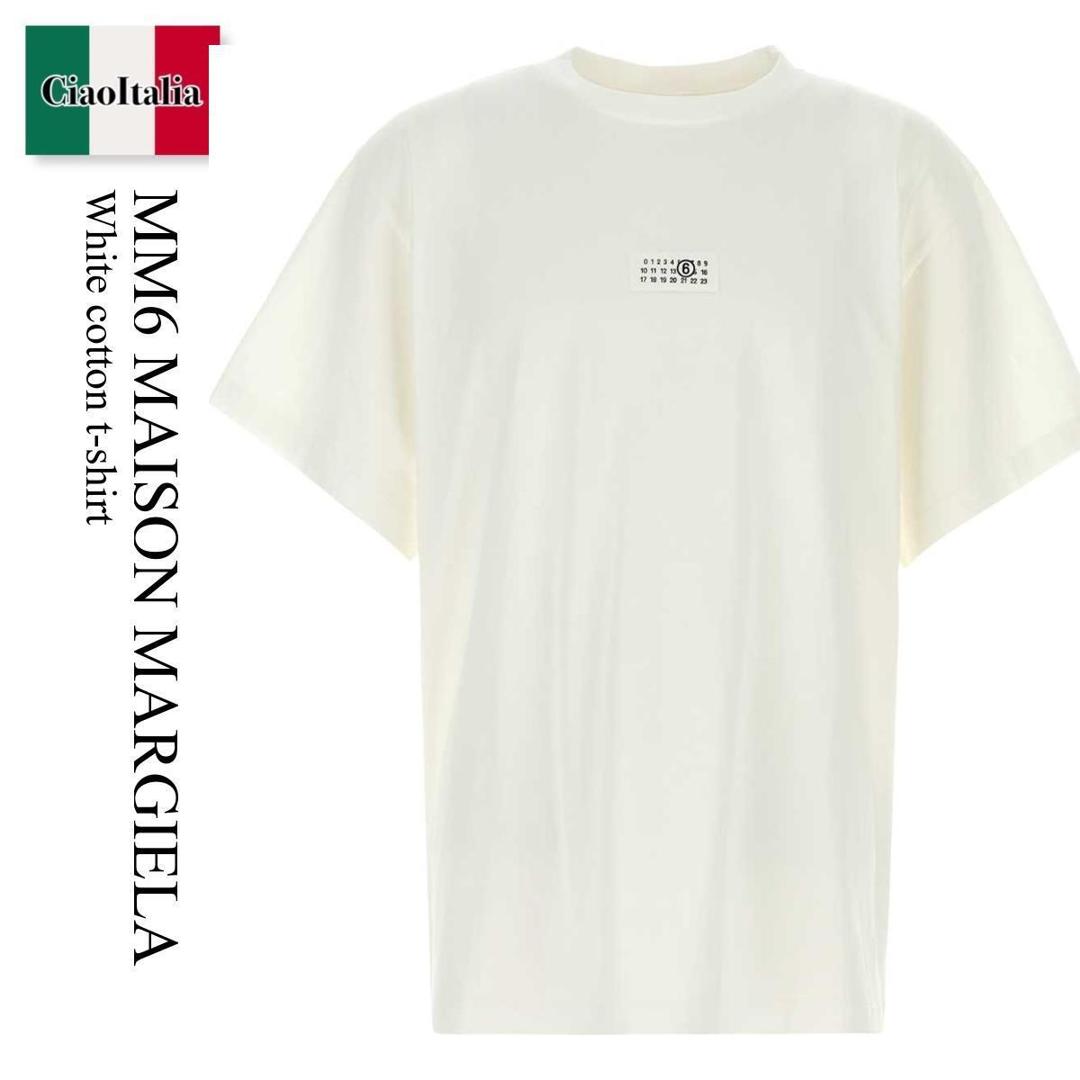 【数量限定・在庫限り・早い者勝ち！】 MM6 / Mm6 Maison Margiela White Cotton T-Shirt / SH0GC0032 M20170 / SH0GC0032 M20170 101 / SH0GC0032M20170 / SH0GC0032M20170 101 / SH0GC0032M20170101 / Tシャツ・カットソー