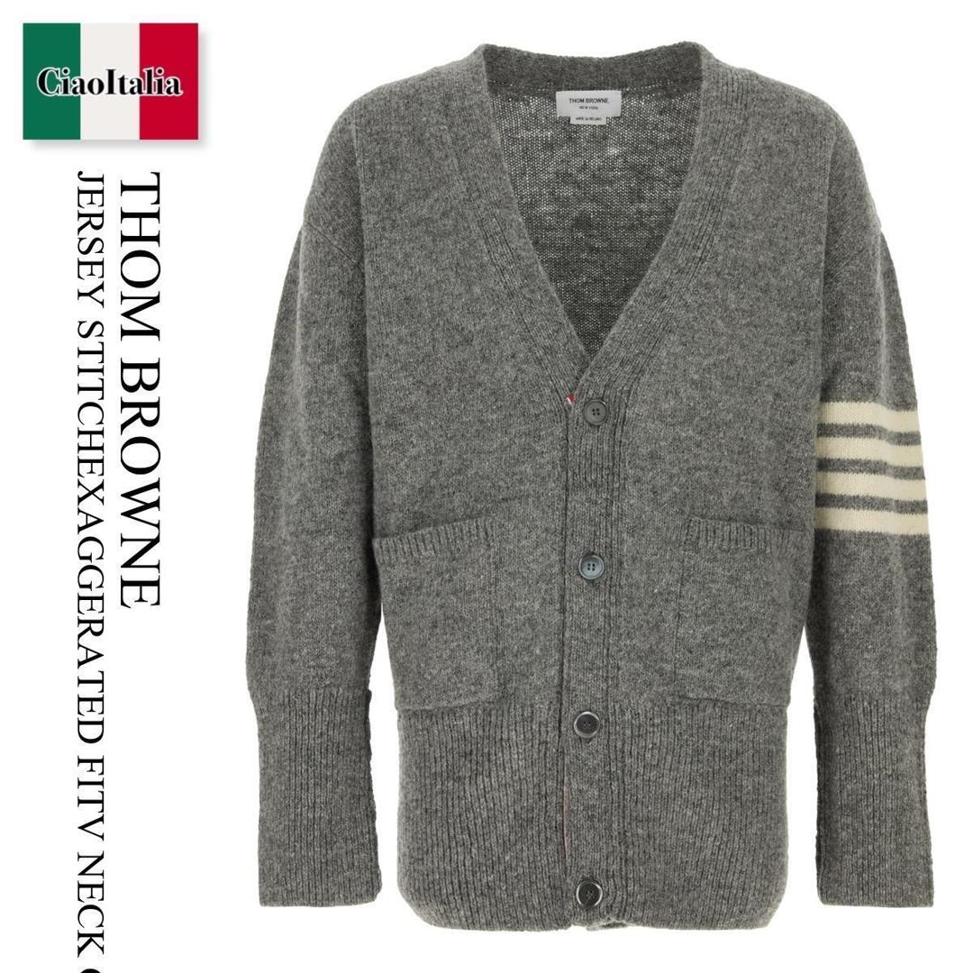 【数量限定・在庫限り・早い者勝ち！】 トム ブラウン / Thom Browne Jersey Cardigan / MKC572AY1047 / MKC572AY1047 035 / MKC572AY1047035 / カーディガン