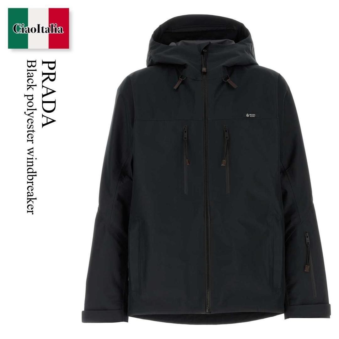 【量目押さえる・店卸し資産極限点・早め者制勝！】 プラダ / Prada Black Polyester Windbreaker / SGD057 F0002 / SGD057 SOOO18QN F0002 / SGD057SOOO18QN / SGD057SOOO18QN F0002 / SGD057SOOO18QNF0002 / 山岳パーカー