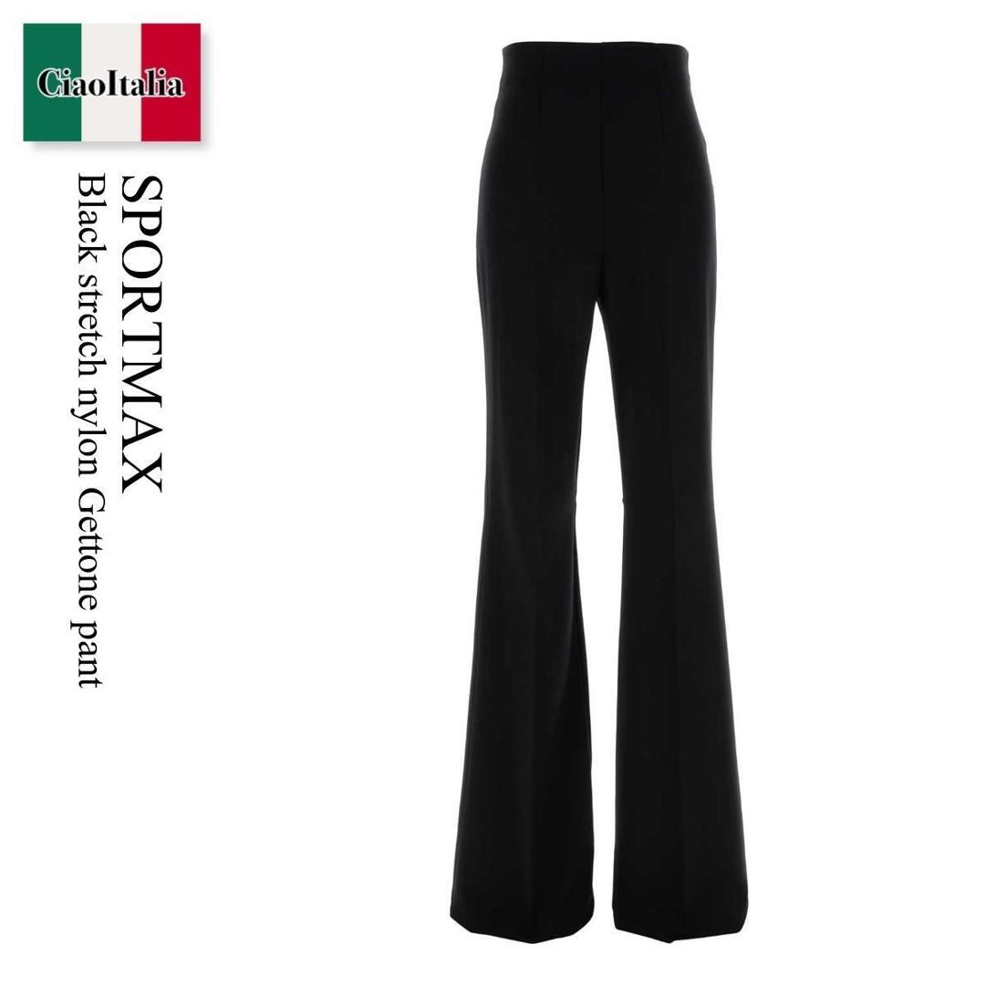 【数量限定・在庫限り・早い者勝ち！】 スポーツマックス / Sportmax Black Stretch Nylon Gettone Pant / 261278 001 / 261278 1031600 001 / 2612781031600 / 2612781031600 001 / 2612781031600001 / パンツ｜Ciao Italia