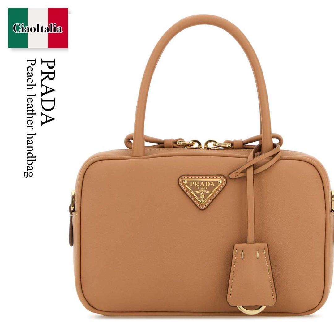 【数量限定・在庫限り・早い者勝ち！】 プラダ / かばん / カバン / Prada Peach Leather Handbag / 1BB152 F0018 / 1BB152 2CYS F0018 / 1BB1522CYS / 1BB1522CYS F0018 / 1BB1522CYSF0018 / ハンドバッグ