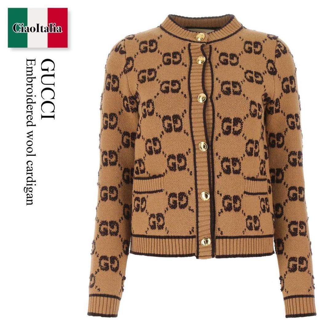 楽天市場】グッチ GUCCI カーディガン ホースビット付き カシミヤ