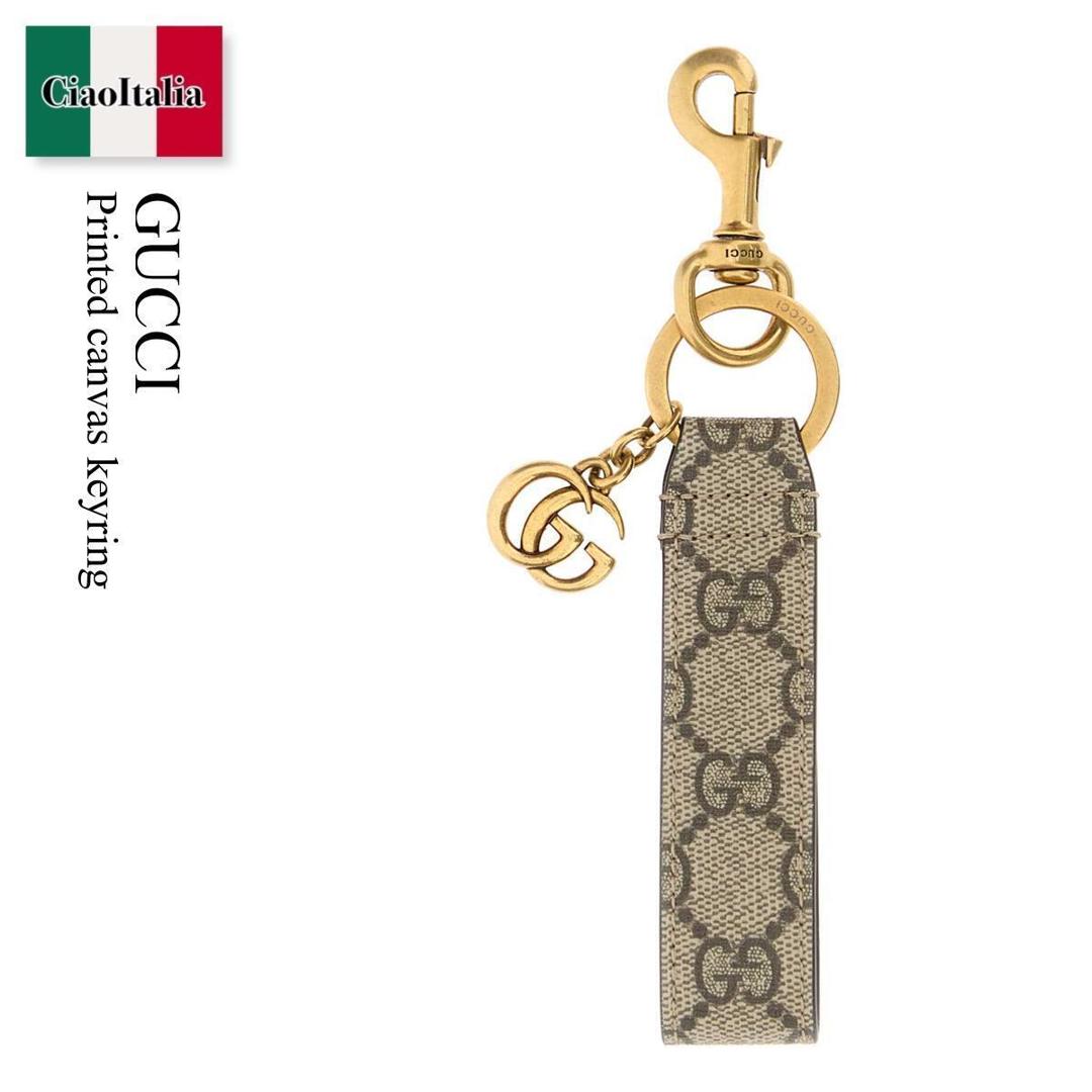 【分量制限事項・店卸し資産区分け・早め者白星！】 グッチ / Gucci Printed Canvas Keyring / 817017 JAAH4 / 817017 JAAH4 8766 / 817017JAAH4 / 817017JAAH4 8766 / 817017JAAH48766 / キーケース・キーリング
