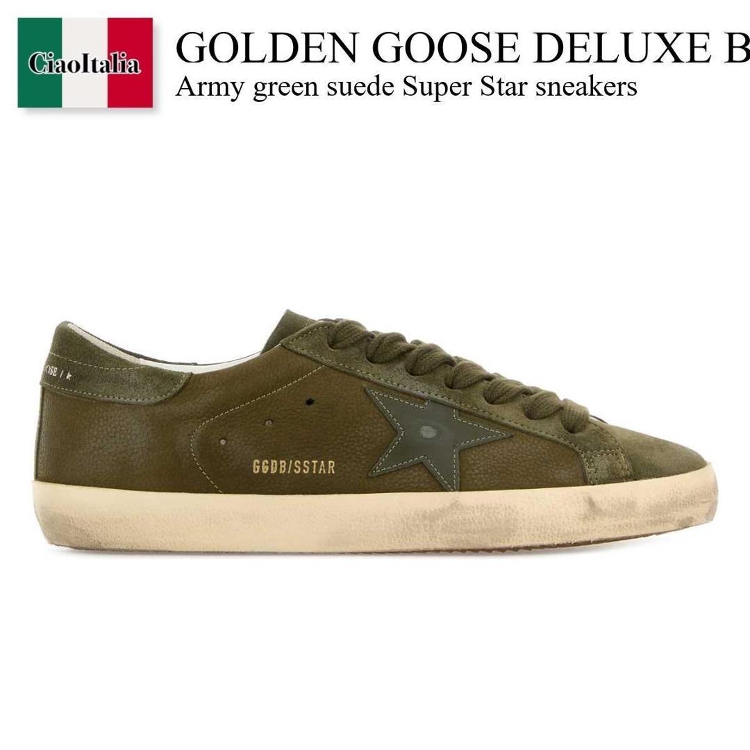 【数量限定・在庫限り・早い者勝ち!】 ゴールデングース / Golden Goose Deluxe Brand Army Green Suede Super Star Sneake / GMF00101F008156 / GMF00101F008156 35549 / GMF00101F00815635549 / スニーカー
