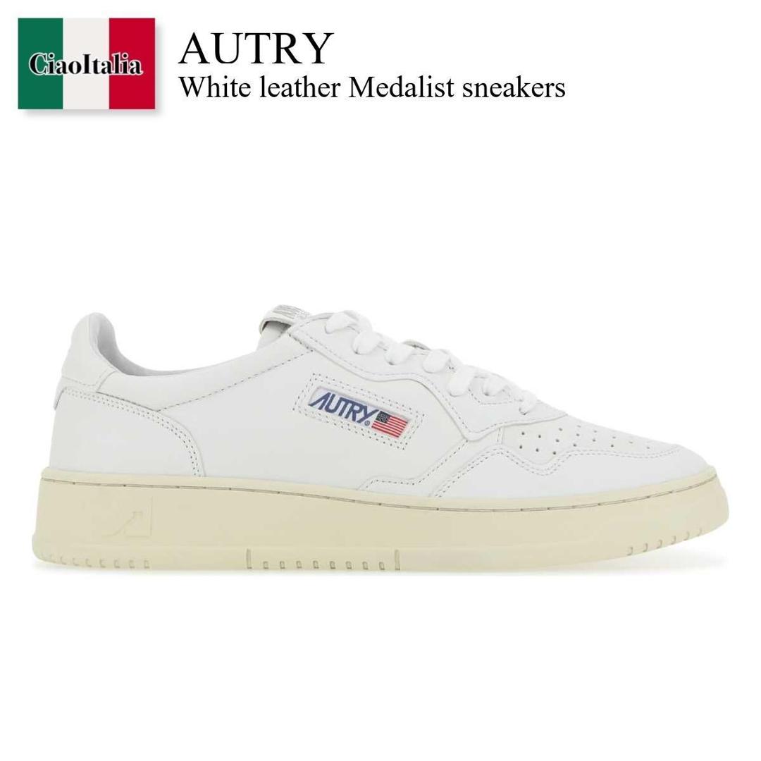 【数量限定・在庫限り・早い者勝ち!】 オートリー / Autry White Leather Medalist Sneakers / AULMGG04 / AULM / AULM GG04 / スニーカー|Ciao Italia