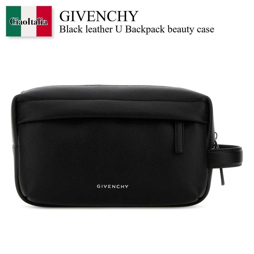 【寸法押さえる・店卸し資産境界線・早め者制覇！】 ジバンシィ / かばん / 袋 / Givenchy Black Leather U Backpack Beauty Case / BK60FWK18A / BK60FWK18A 001 / BK60FWK18A001 / クラッチペダル御徒面子